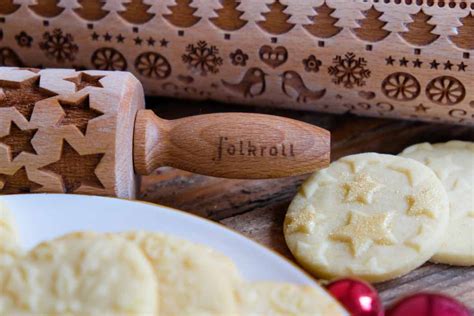 Motivteigrolle mit Weihnachtlichem Muster