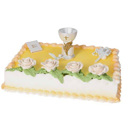 Motivtorte Kommunion Fischform auf Tortenplatte Dekoration