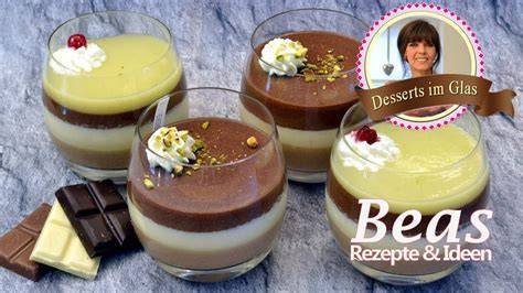 Mousse au Chocolat im Glas dekoriert