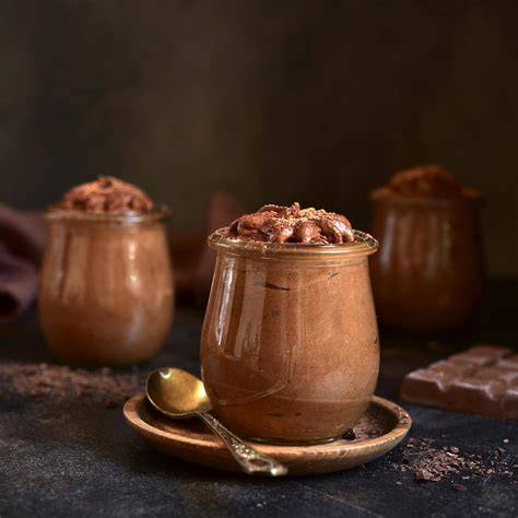 Mousse au chocolat im Glas