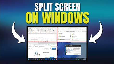 Multi-Window-Splitscreen-Darstellung