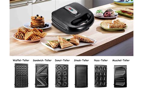 Multifunktionsgerät Waffeleisen Sandwichmaker Grill