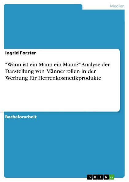 Musikalische Darstellung von Männerrollen in der Gesellschaft
