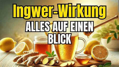 Nährstoffgehalt von Ingwer auf einen Blick