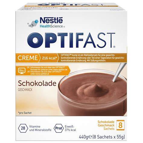 Nährstoffzusammensetzung Optifast Creme Schokolade