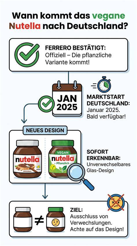 Nährstoffzusammensetzung von Nutella - Infografik