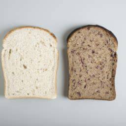 Nährstoffzusammensetzung von Vollkorn- und Weißbrot