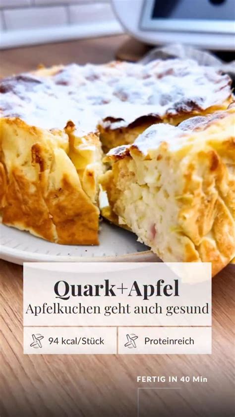 Nährwert-Infografik: Apfel Quark Kuchen pro Stück