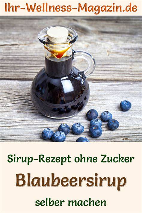 Nährwert-Infografik Blaubeersirup ohne Zucker