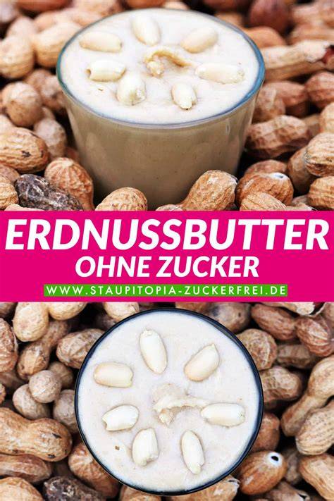 Nährwert-Tabelle Erdnussbutter ohne Zucker