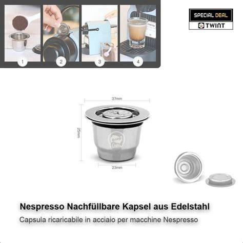 Nährwertangaben typische Nespresso Kapsel (Diagramm)