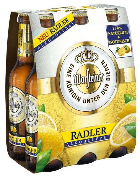 Nährwertangaben und Zutatenlisten alkoholfreier Radler im Vergleich verschiedener Marken
