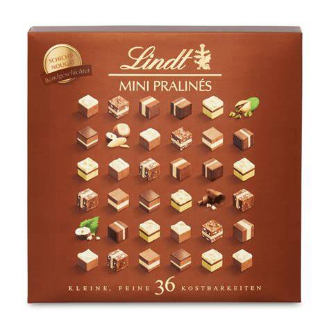 Nährwertdiagramm Lindt Nougat Pralinen