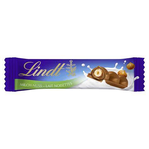 Nährwerte und Allergeninformationen von Lindt Milch Riegeln