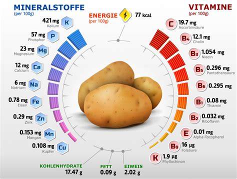 Nährwerte und Portionsgröße Infografik