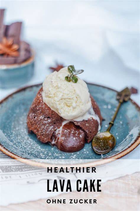 Nährwerteinfografik: Lava Cake ohne Zucker