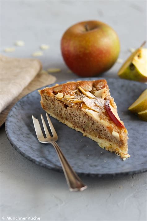 Nährwertprofil für ein Stück Apfel Marzipan Mandelkuchen