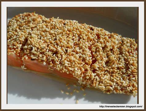 Nährwertzusammensetzung von Lachs mit Honig-Sesamkruste