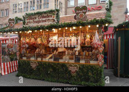 Nürnberger Lebkuchen auf dem Weihnachtsmarkt