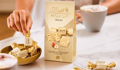 NUXOR Lindt Verpackung und Haselnüsse