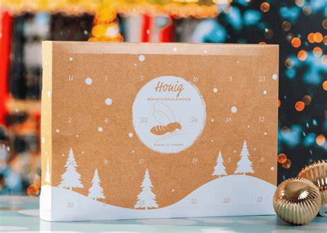 Nachhaltig gestalteter Honig Adventskalender mit Wildsamen