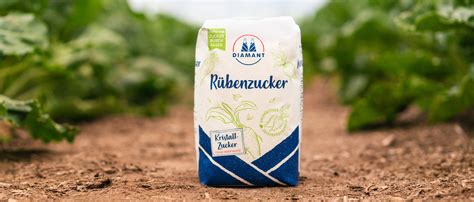 Nachhaltige Verpackung Diamant Zucker