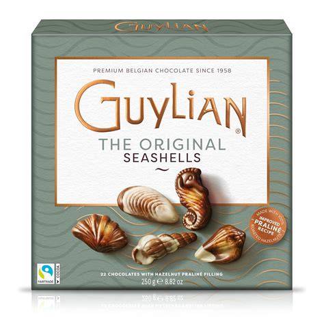 Nachhaltige Verpackung der Guylian Meeresfrüchte Pralinen