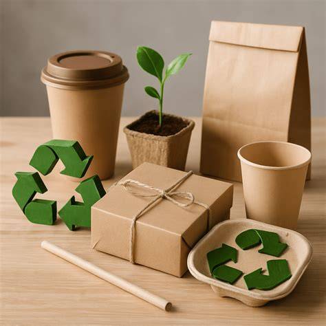 Nachhaltige Verpackung und Bio-Logo