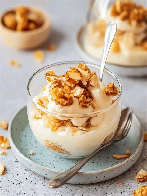 Naheaufnahme: Cremiger Frühtrachthonig im Glas