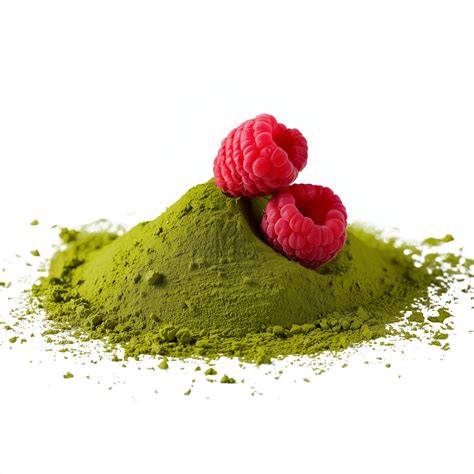 Natürliche Pulver: Himbeere und Matcha