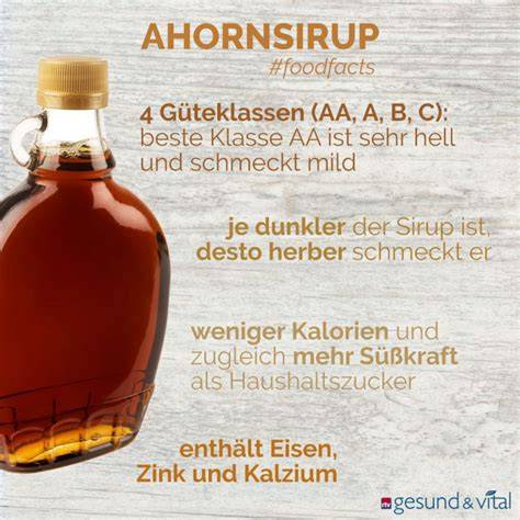 Natürliche Süßungsmittel wie Dattelsirup und Ahornsirup