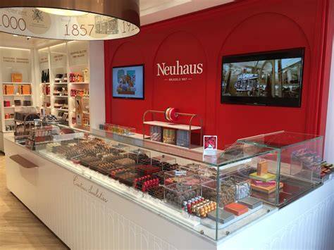 Neuhaus Pralinen History Kollektion Box und Booklet