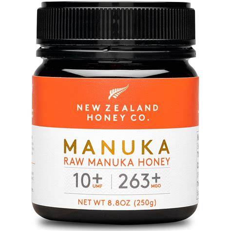 Neuseeland Manuka-Strauch und Honiggewinnung