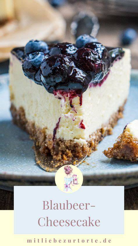 New York Cheese Cake mit Frischkäsemischung und Blaubeeren