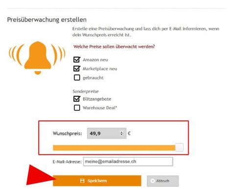 Newsletter-Anmeldung und Preisalarm Illustration