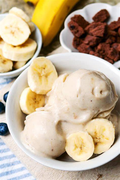 Nicecream aus gefrorenen Bananenscheiben
