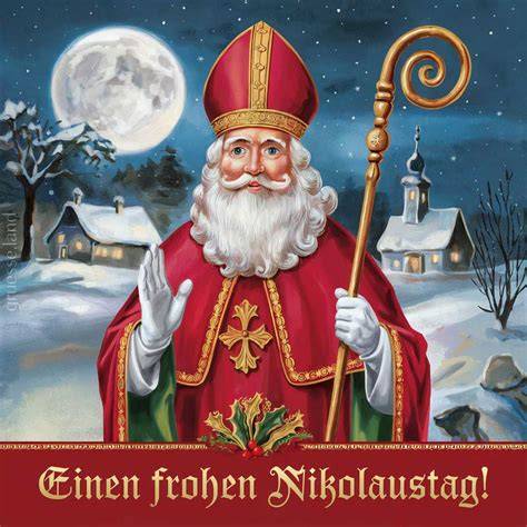 Nikolaus, traditionelle Spekulatius-Holzmodelle