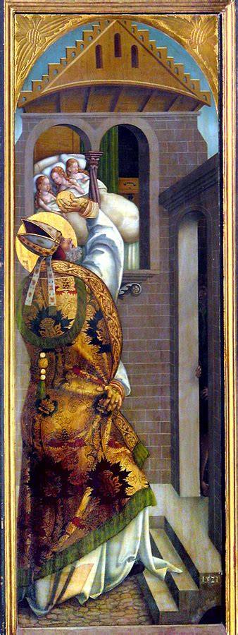 Nikolaus wirft Gold durch das Fenster