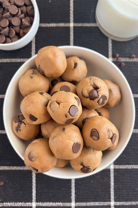 No Bake Cookie Dough Balls mit Hüttenkäse