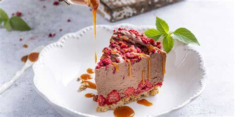 No-Bake Schoko Haferkuchen in Scheiben