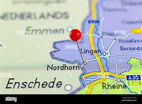Nordhorn Karte mit Café Standorten