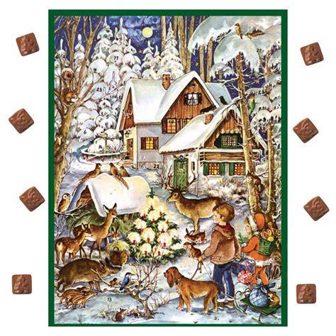 Nostalgisches Motiv eines Niederegger Adventskalenders mit Holstentor