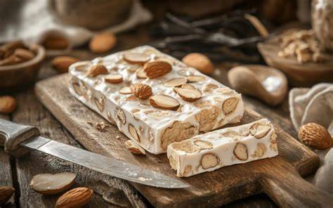 Nougat de Montélimar traditionelle Herstellung und Zutaten