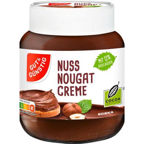 Nuss-Nougat-Creme und Allergene