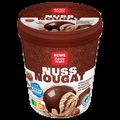 Nuss-Nougat-Eis Konsistenz und Produktdetails