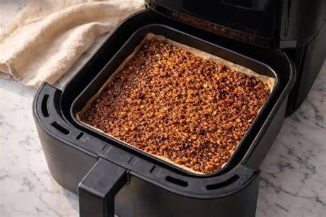 Nussmasse goldbraun gebacken