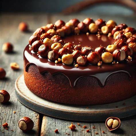 Nutella Ganache auf Kuchen verstreichen
