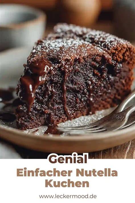 Nutella Kuchen aufgeschnitten