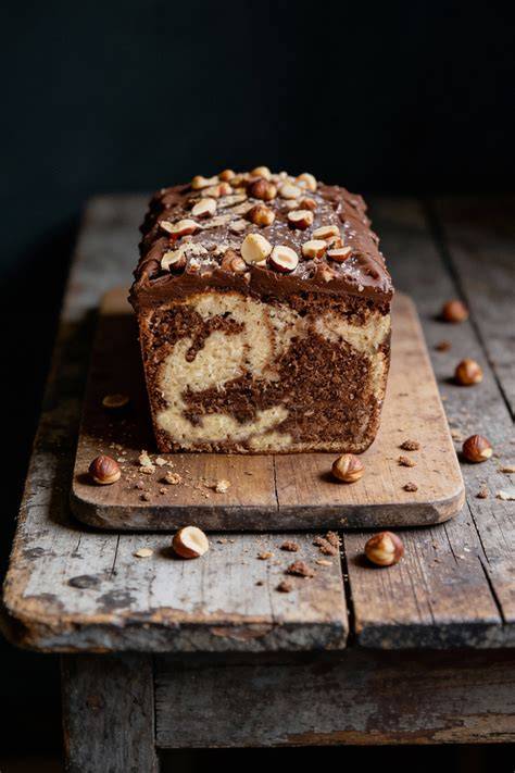 Nutella Kuchen in Kastenform auf Kuchengitter