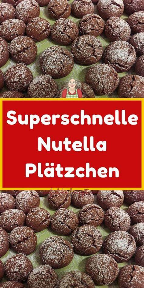 Nutella Plätzchen auf Backblech